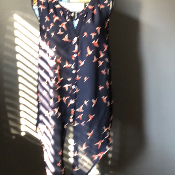 Limited hummingbird print blouse - Picture 6 of 7